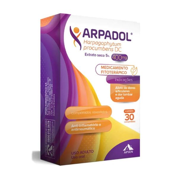 Arpadol 400Mg 30 Comprimidos