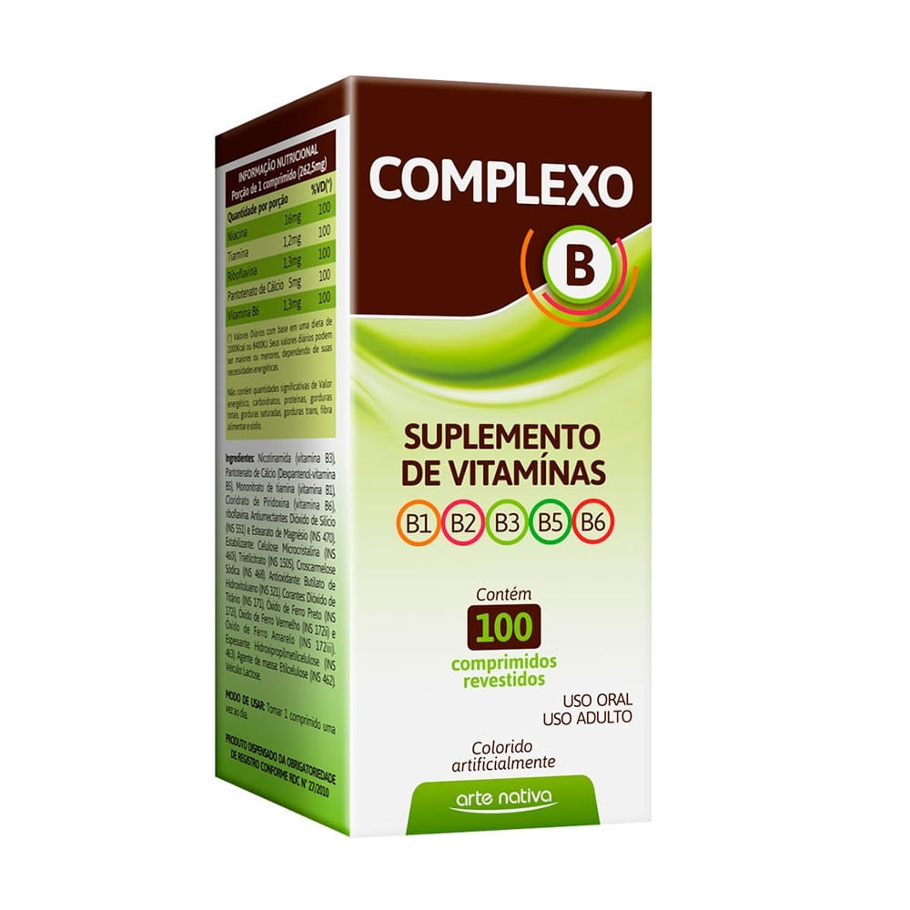 Complexo B com 100 Comprimidos