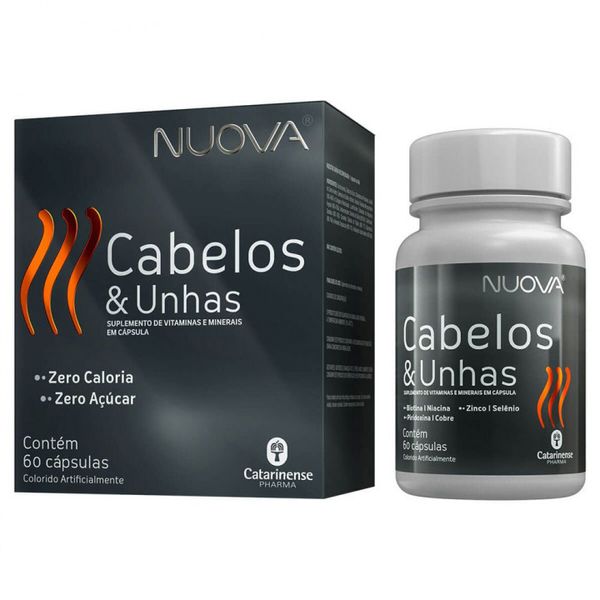 Nuova Cabelos e Unhas com 60 Cápsulas