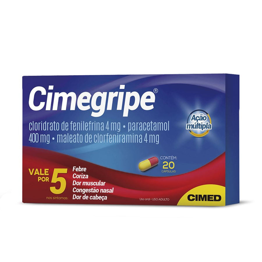 Cimegripe com 20 Cápsulas