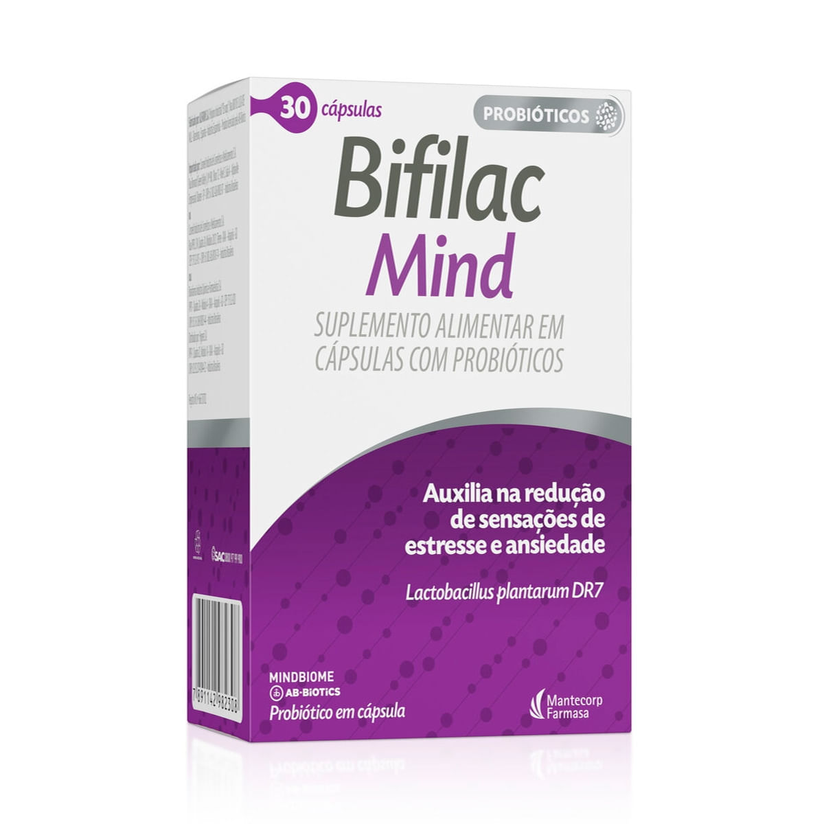 Bifilac Mind Suplemento Alimentar de Probióticos 30 Cápsulas
