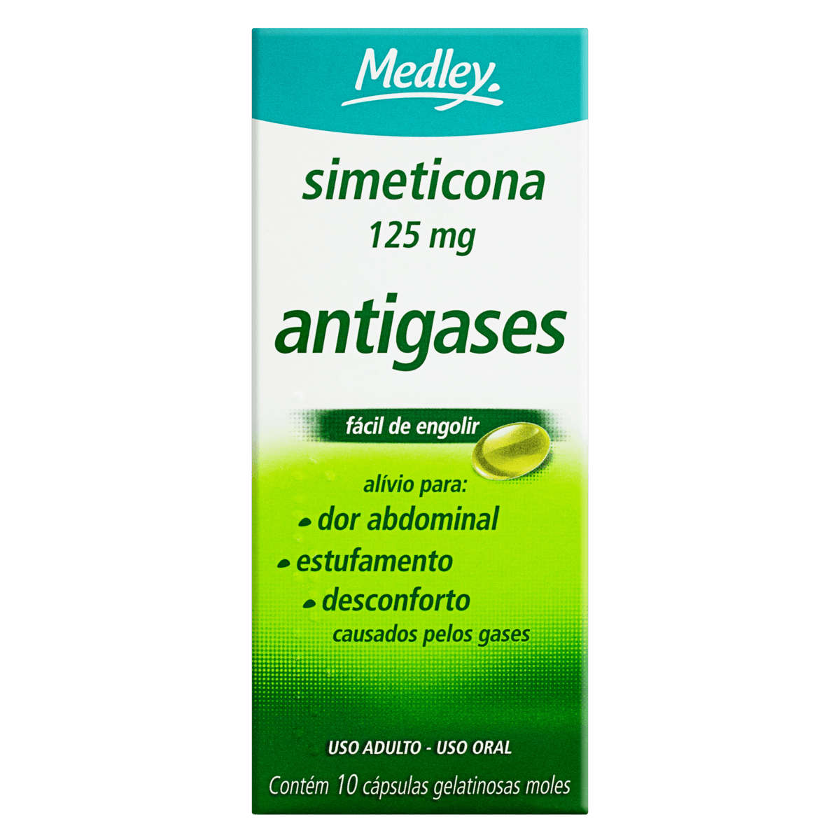 Simeticona 125mg Medley com 10 Cápsulas