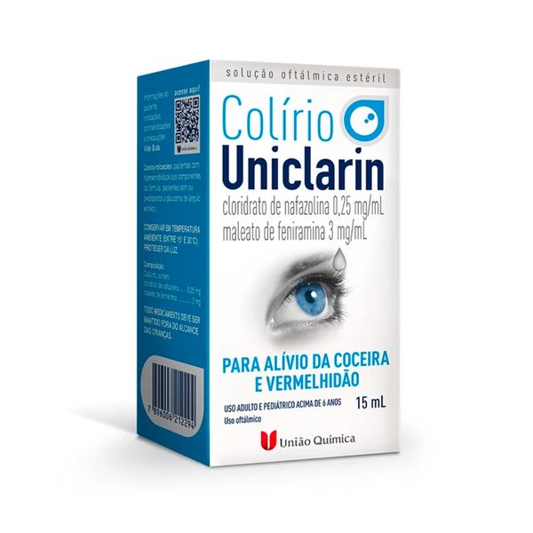 Colírio Uniclarin Solução Oftálmica 15ml