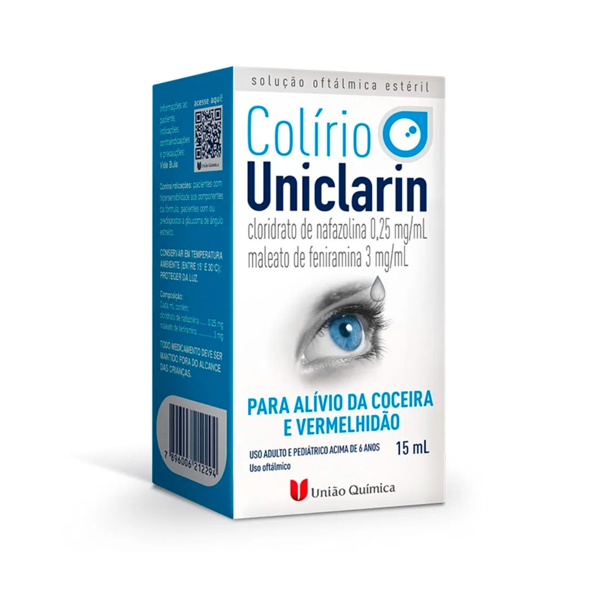 Colírio Uniclarin Solução Oftálmica 15ml