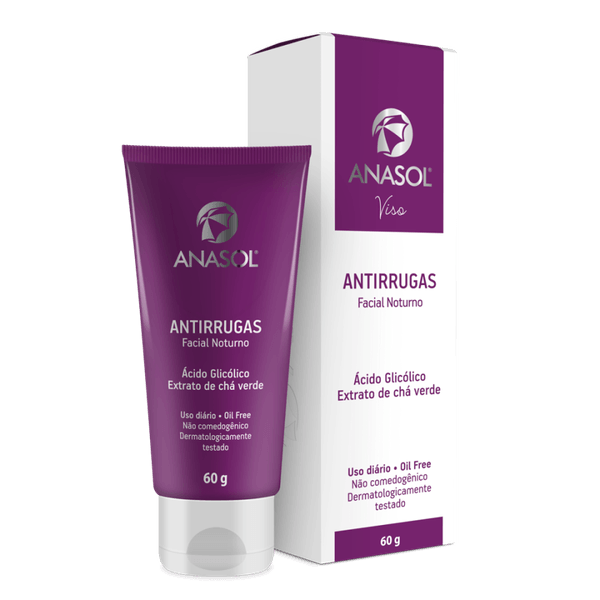 Creme Antirrugas Anasol Facial Noturno Oil Free 60g