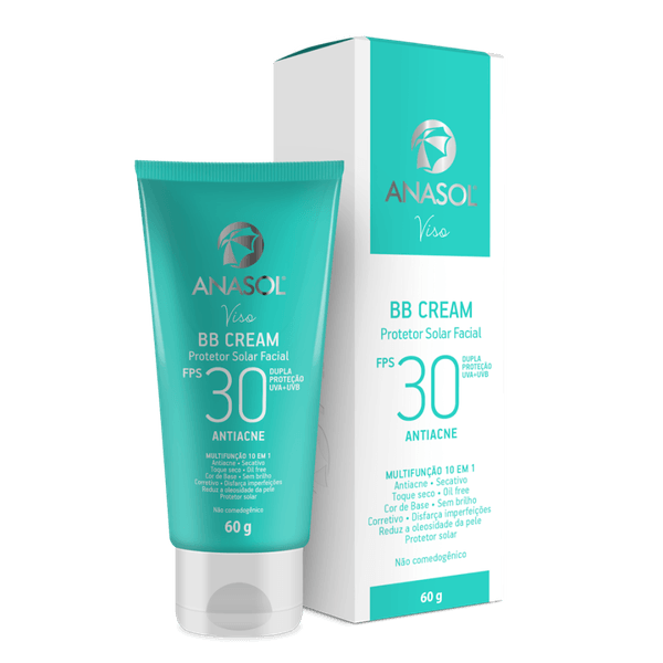 Protetor Solar Anasol FPS 30 BB Cream Antiacne 60g