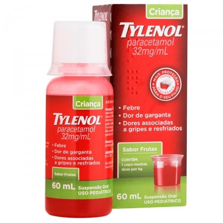 Tylenol Criança 32mg/ml Sabor Frutas 60ml
