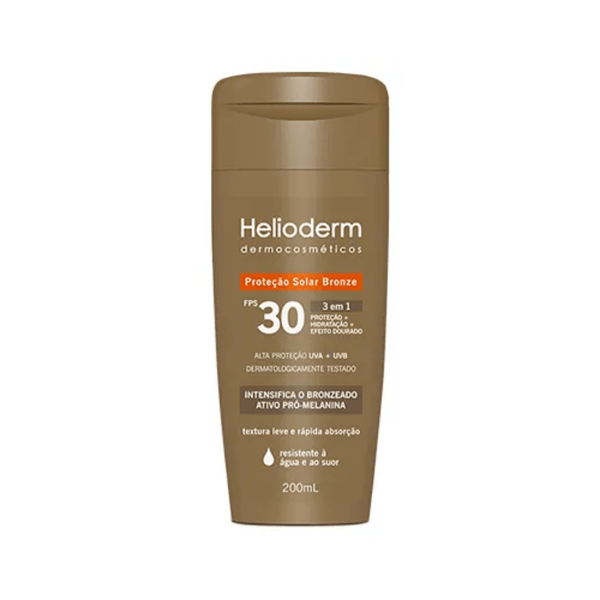Protetor Solar Helioderm Efeito Dourador FPS30 120ml
