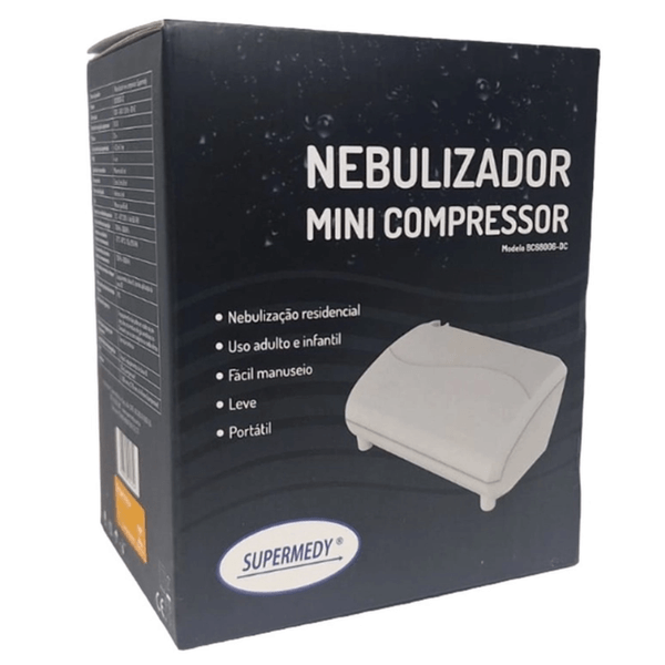 Nebulizador Inalador Supermedy Mini Compressor 1 Unidade