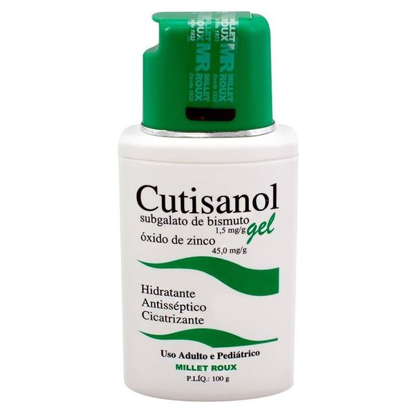 Cutisanol Gel Adulto e Pediátrico com 100g Antisséptico Cicatrizante Hidratante Cutisanol Gel Adulto e Pediátrico 100g