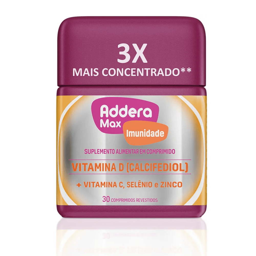 Addera Max Imunidade Suplemento Alimentar com 30 Comprimidos