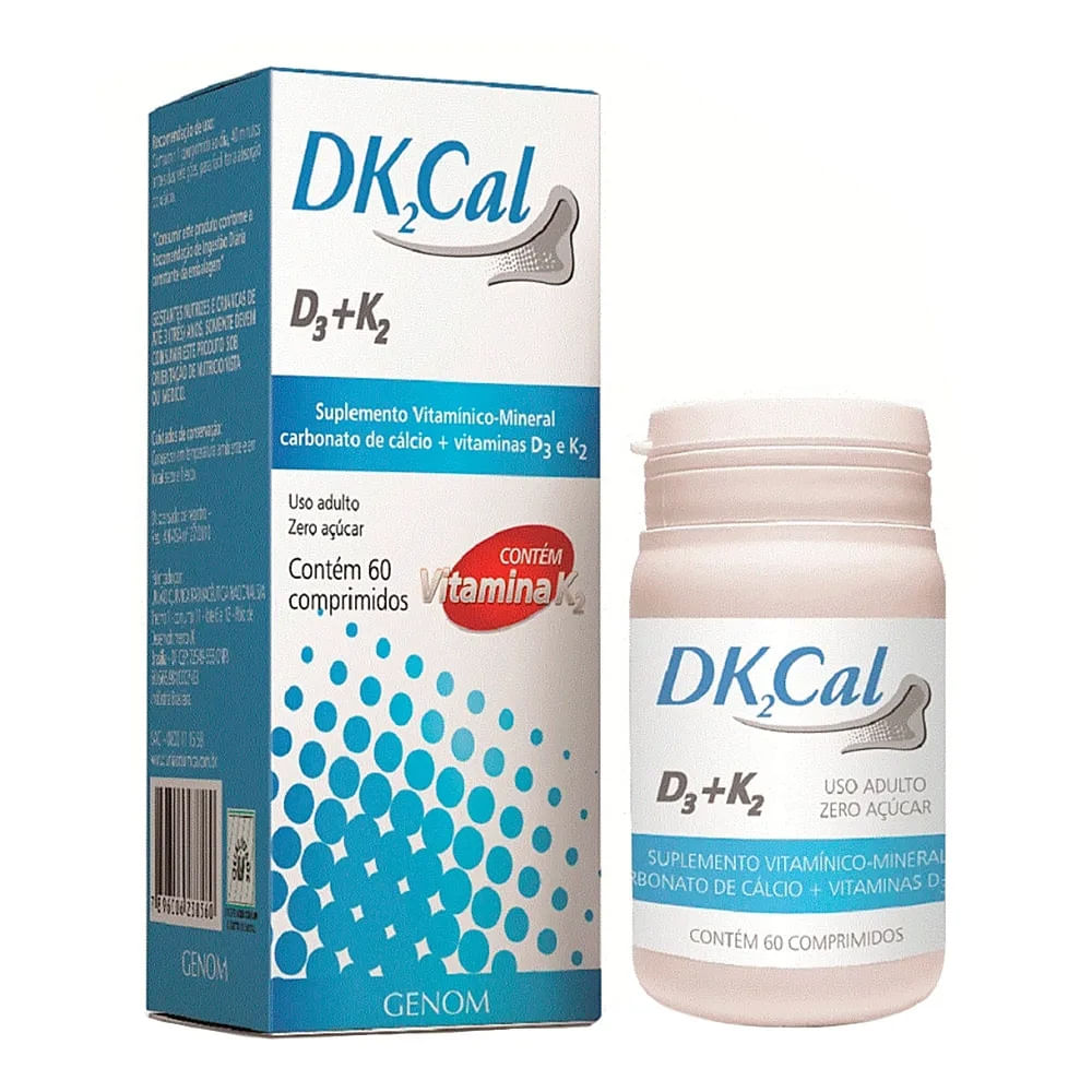 Dk2Cal Suplemento Vitamínico Mineral com 60 Comprimidos