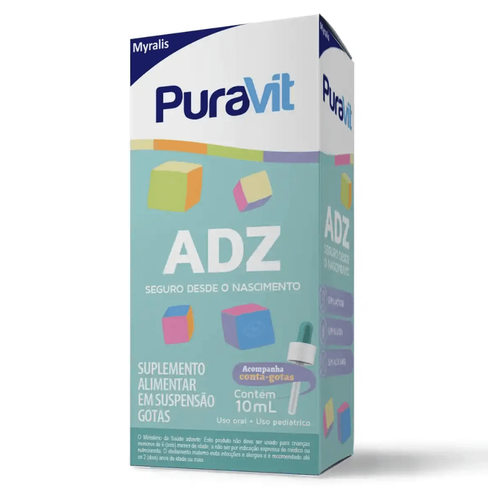 Suplemento Alimentar Puravit ADZ Gotas 10ml