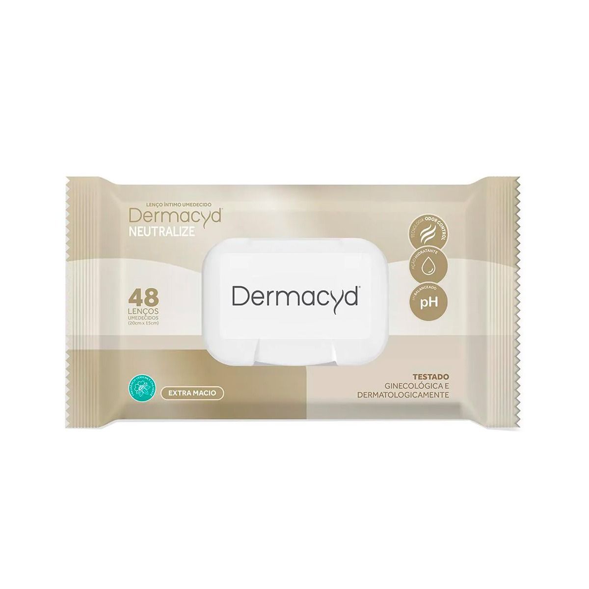 Lenço Íntimo Umedecido Dermacyd Neutralize 48 Unidades