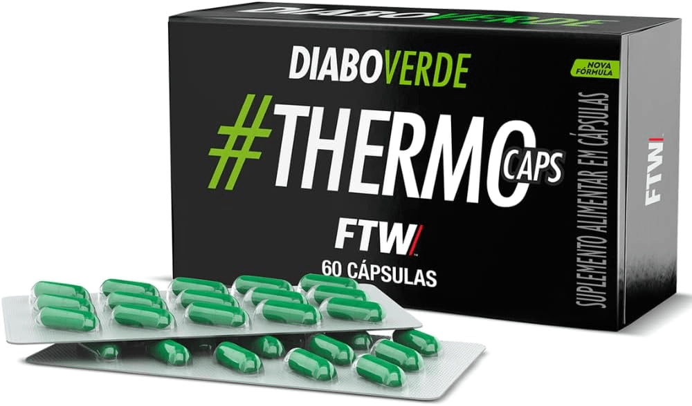 FTW Termogênico ThermoCaps 200mg com 60 Cápsulas Diabo Verde