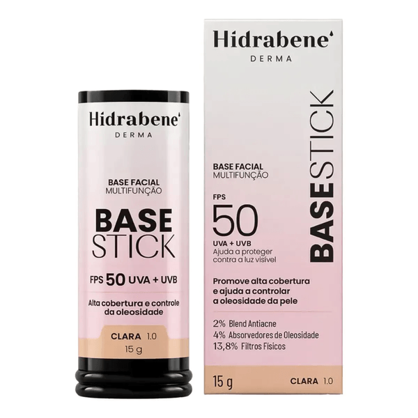 Base Stick Facial Multifunção FPS 50 Hidrabene Clara 1.0 com 15g