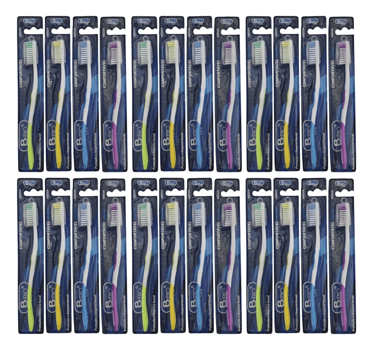 Escovas De Dente Média Adulto Bio-122