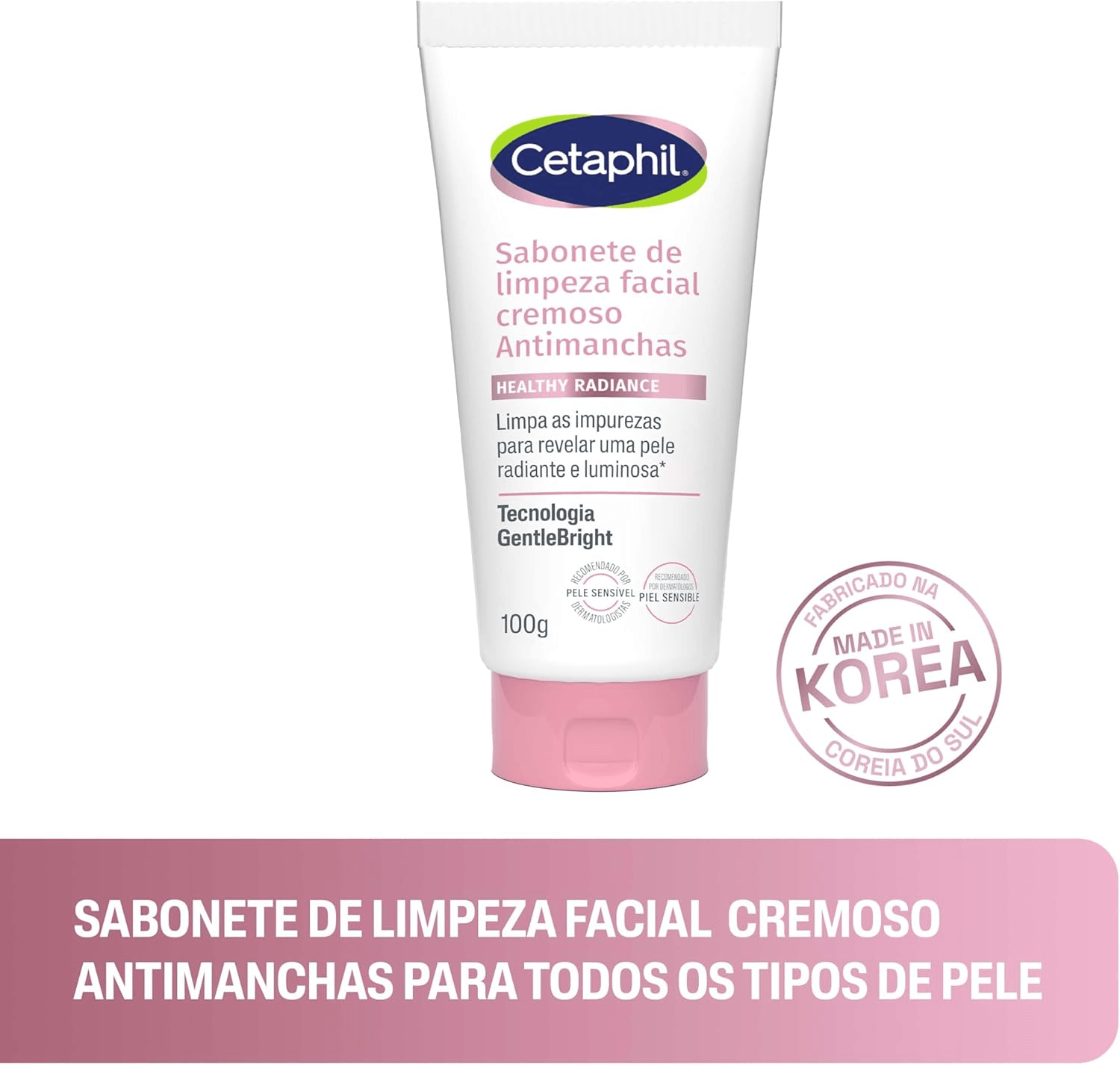 Cetaphil Healthy Radiance Sabonete de Limpeza Facial Cremoso Antimanchas 100g