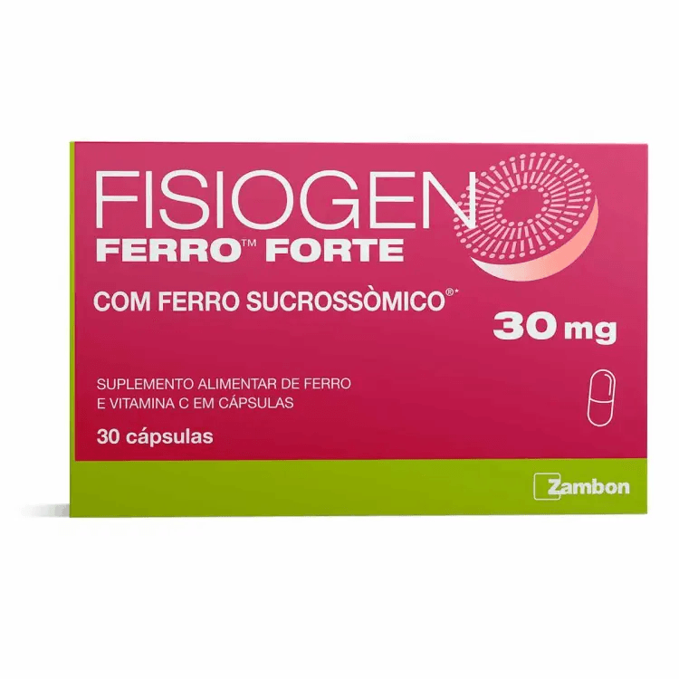 Fisiogen Ferro Forte Suplemento Alimentar 30 cápsulas