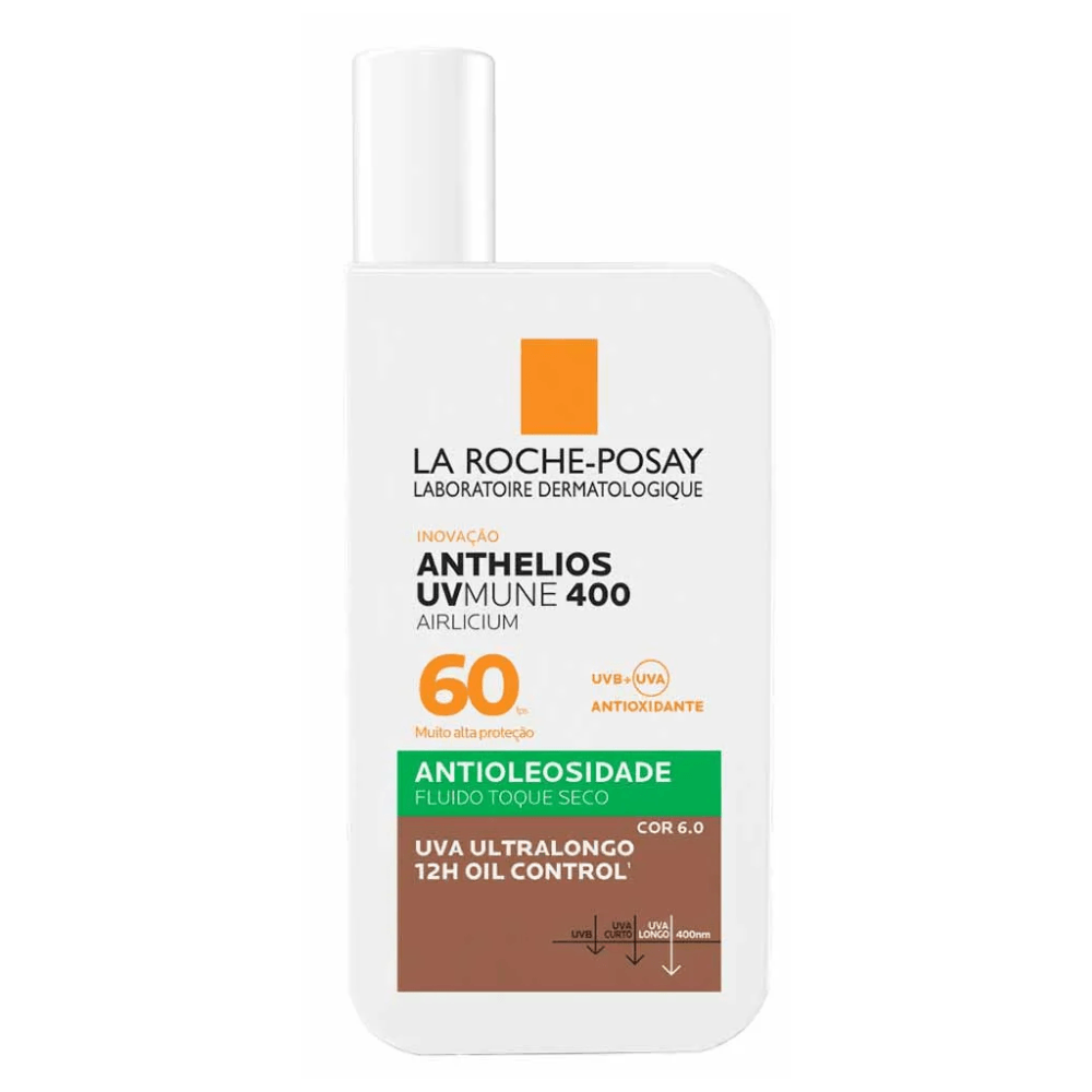 Protetor Solar Anthelios UVMune 400 FPS 60 Antioleosidade Cor 6.0 40ml